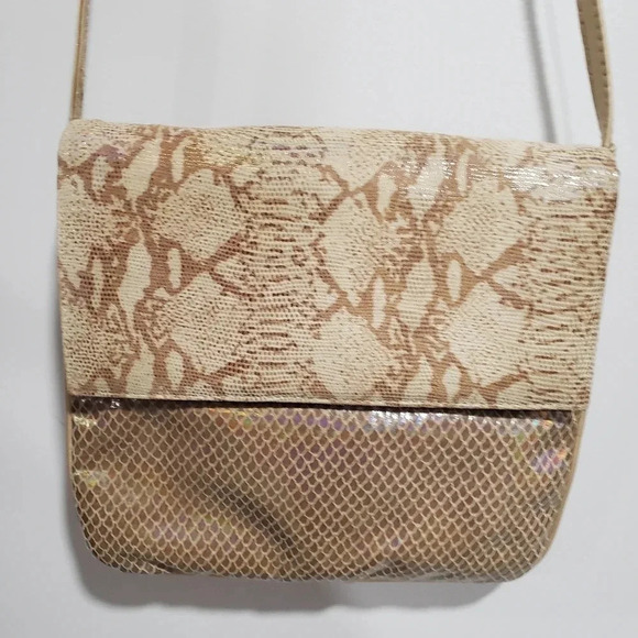 VTG J.Renee Iridescent/Snakeskin Print Shoulder  Bag. - Picture 2 of 9